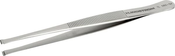 Produktbild: Lindstr&ouml;m TL 582-SA Best&uuml;ckungspinzette 582 Flach-breit, gebogen 115mm