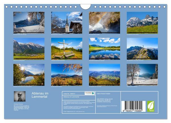 Produktbild: Abtenau im Lammertal (Wandkalender 2026 DIN A4 quer), CALVENDO Monatskalender