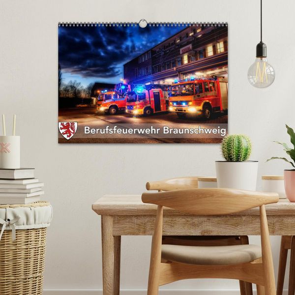 Produktbild: Berufsfeuerwehr Braunschweig (Wandkalender 2026 DIN A3 quer), CALVENDO Monatskalender