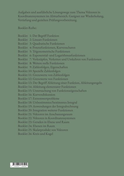 Produktbild: Mathematik f&uuml;r das Abitur