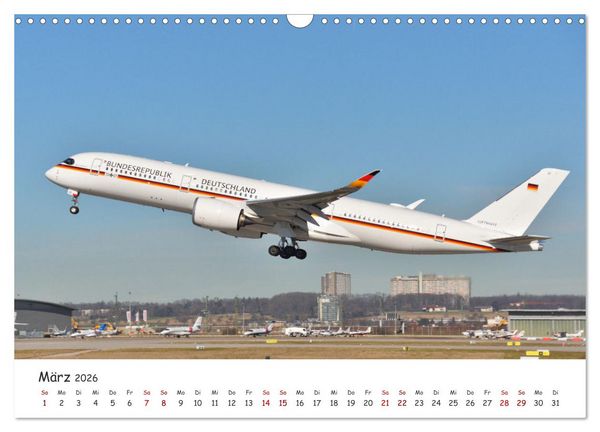 Produktbild: Flugzeuge auf Europas Flugh&auml;fen (Wandkalender 2026 DIN A3 quer), CALVENDO Monatskalender
