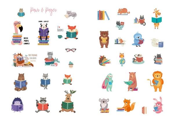 Produktbild: I love books &ndash; Mein Stickerbuch: F&uuml;r alle #booklover