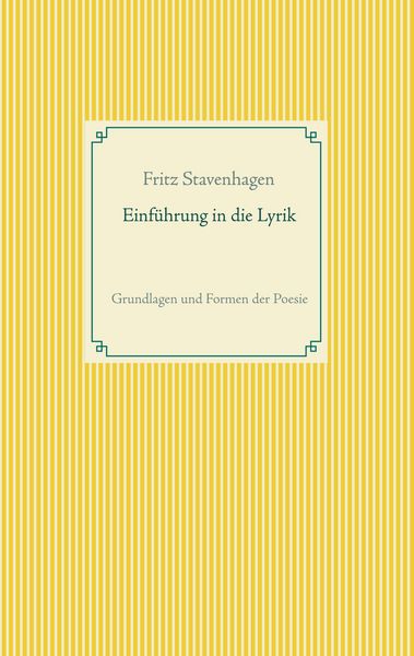 Produktbild: Einf&uuml;hrung in die Lyrik
