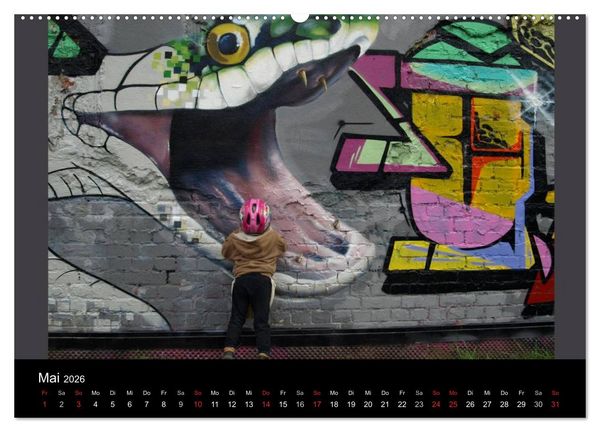 Produktbild: Grafitti 2026 (Wandkalender 2026 DIN A2 quer), CALVENDO Monatskalender