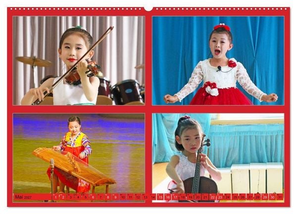 Produktbild: NORDKOREA - SCH&Ouml;NES UNGEW&Ouml;HNLICHES FARBIGES FREUNDLICHES (hochwertiger Premium Wandkalender 2027 DIN A2 quer), Kunstdruck in Hochglanz