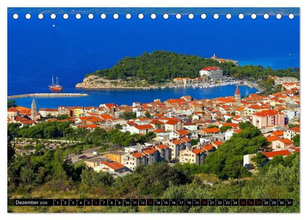 Produktbild: Makarska Riviera - Malerische Urlaubsorte in Dalmatien (Tischkalender 2026 DIN A5 quer), CALVENDO Monatskalender
