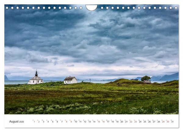 Produktbild: Nordland &ndash; Die Weite Skandinaviens (Wandkalender 2026 DIN A4 quer), CALVENDO Monatskalender