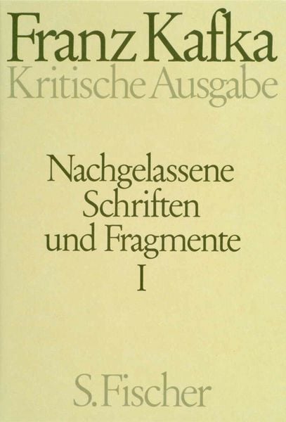 Produktbild: Nachgelassene Schriften und Fragmente I