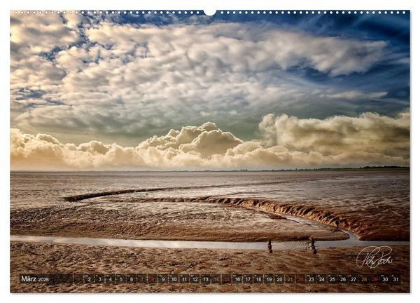 Produktbild: Friesland - Watt und Nordsee / CH-Version (Wandkalender 2026 DIN A2 quer), CALVENDO Monatskalender