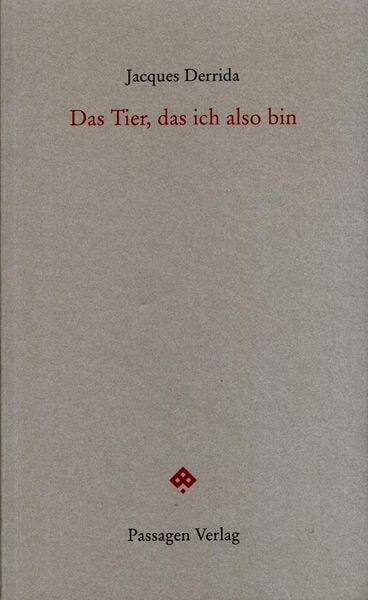 Produktbild: Das Tier, das ich also bin