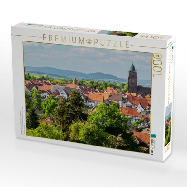 Produktbild: CALVENDO Puzzle Grebenstein vom Burgberg aus gesehen | 1000 Teile Lege-Gr&ouml;&szlig;e 64x48cm Foto-Puzzle f&uuml;r gl&uuml;ckliche Stunden