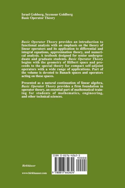 Produktbild: Basic Operator Theory