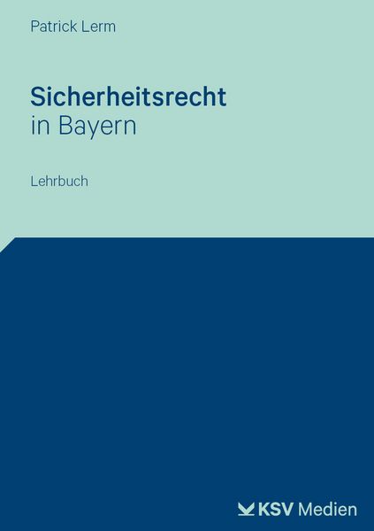 Produktbild: Sicherheitsrecht in Bayern