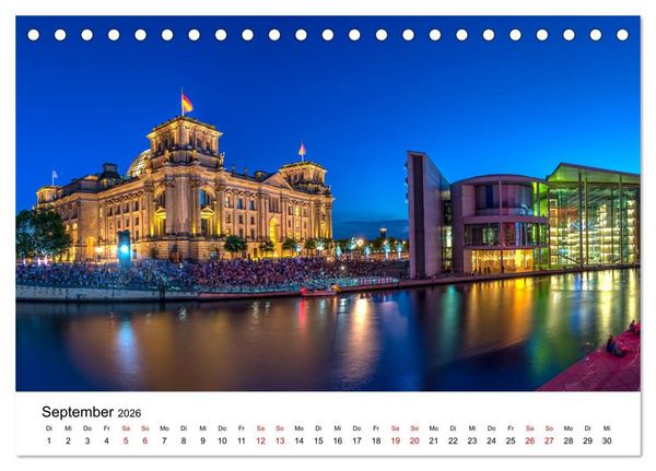 Produktbild: Lichter der Stadt (Tischkalender 2026 DIN A5 quer), CALVENDO Monatskalender