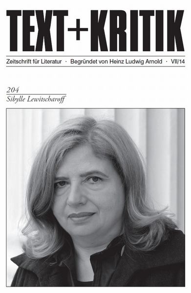 Produktbild: TEXT+KRITIK 204 - Sibylle Lewitscharoff