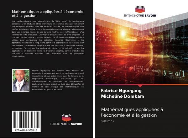 Produktbild: Math&eacute;matiques appliqu&eacute;es &agrave; l'&eacute;conomie et &agrave; la gestion