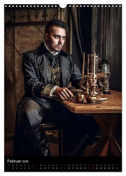 Produktbild: Gothic Kalender - Ein Jahr voller Gothic-Mystik und Eleganz (Wandkalender 2026 DIN A3 hoch), CALVENDO Monatskalender