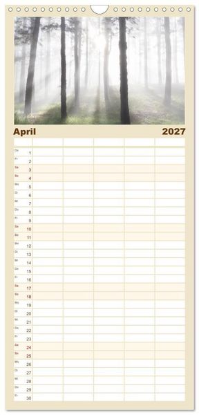 Produktbild: Familienplaner 2027 - La Palma - La Isla Bonita mit 5 Spalten (Wandkalender, 21 x 45 cm) CALVENDO