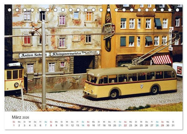Produktbild: Bahn-Nostalgie im Modell (Tischkalender 2026 DIN A5 quer), CALVENDO Monatskalender