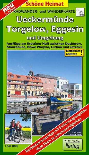 Produktbild: Radwander- und Wanderkarte Ueckerm&uuml;nde, Torgelow, Eggesin und Umgebung