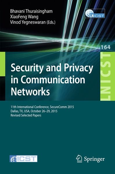 Produktbild: Security and Privacy in Communication Networks