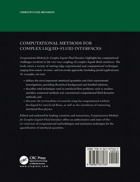 Produktbild: Computational Methods for Complex Liquid-Fluid Interfaces