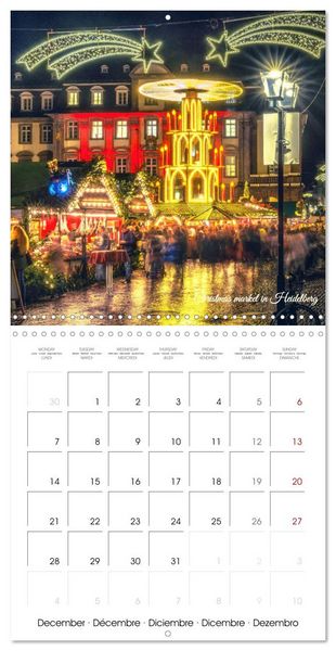 Produktbild: The colorful city of Heidelberg (Wall Calendar 2026 12 &times; 12 Inch) CALVENDO 12 Month Wall Calendar