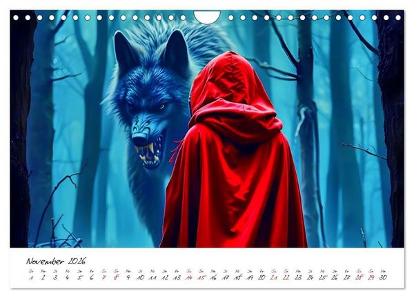 Produktbild: Dunkle M&auml;rchenwelten (Wandkalender 2026 DIN A4 quer), CALVENDO Monatskalender