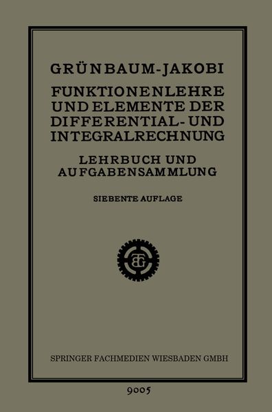 Produktbild: Funktionenlehre und Elemente der Differential- und Integralrechnung