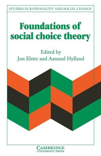 Produktbild: Foundations of Social Choice Theory