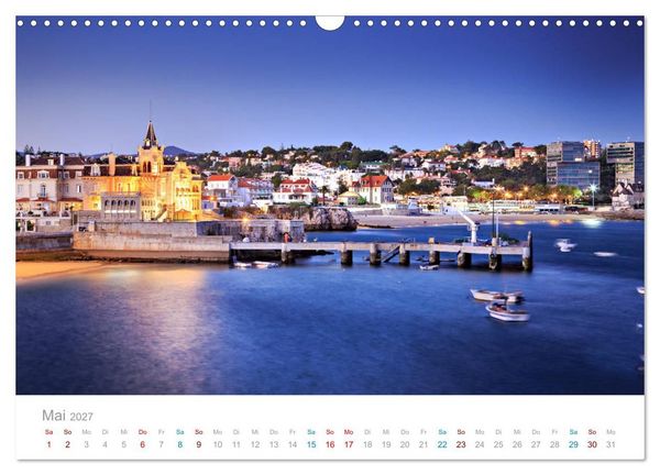 Produktbild: CASCAIS - die sch&ouml;nsten Badeorte Lissabons (Wandkalender 2027 DIN A3 quer), CALVENDO Monatskalender