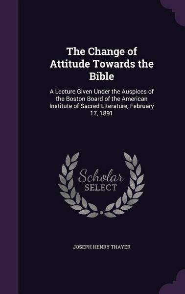 Produktbild: The Change of Attitude Towards the Bible