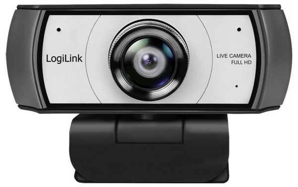 Produktbild: LogiLink UA0377 Full HD-Webcam Klemm-Halterung, Mikrofon