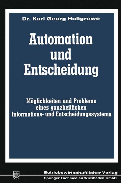 Produktbild: Automation und Entscheidung