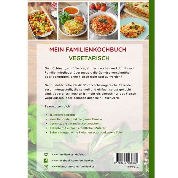 Produktbild: Mein Familienkochbuch - vegetarisch