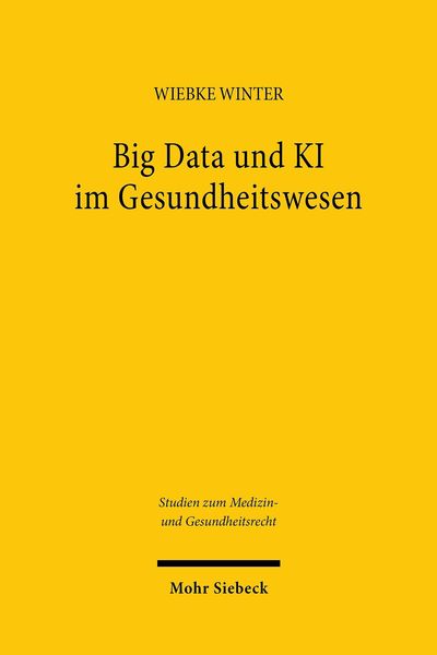Produktbild: Big Data und KI im Gesundheitswesen