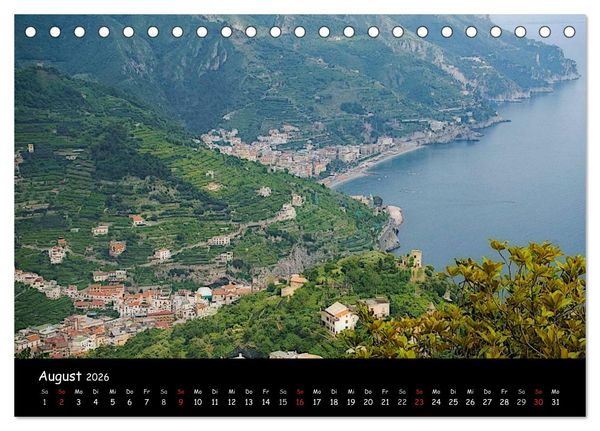 Produktbild: Amalfik&uuml;ste 2026 (Tischkalender 2026 DIN A5 quer), CALVENDO Monatskalender