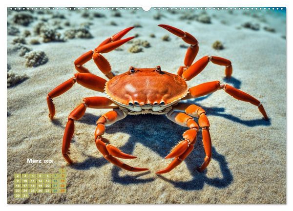 Produktbild: Tief unten im Meer Unterwasser Fantasy (hochwertiger Premium Wandkalender 2026 DIN A2 quer), Kunstdruck in Hochglanz