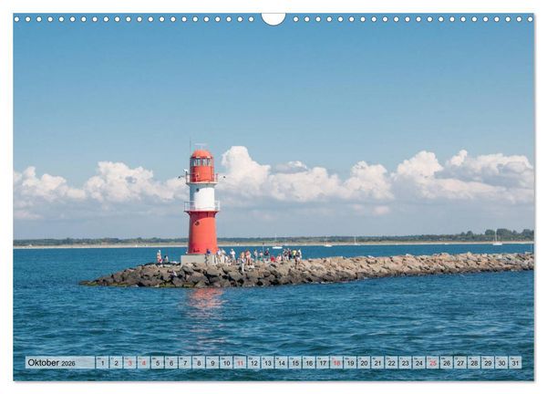 Produktbild: Hansestadt Rostock Historischer Stadtkern bis Warnem&uuml;nde (Wandkalender 2026 DIN A3 quer), CALVENDO Monatskalender
