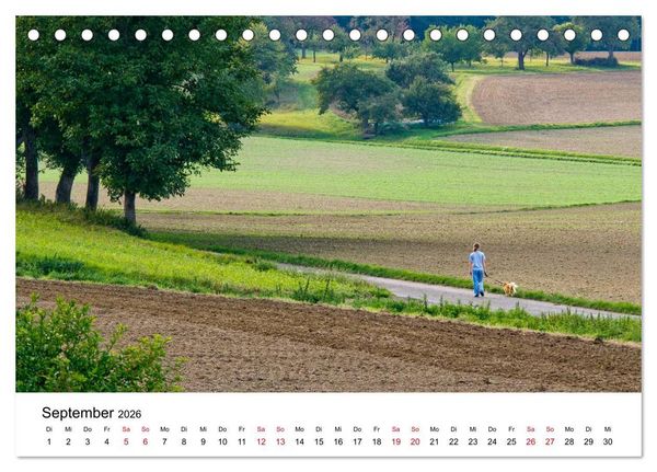 Produktbild: Wege in der Natur - Kraichgau und Enzkreis (Tischkalender 2026 DIN A5 quer), CALVENDO Monatskalender