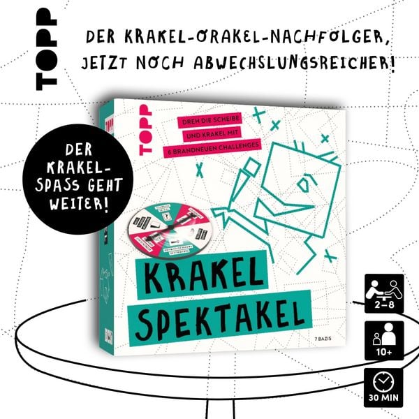 Produktbild: Krakel-Spektakel &ndash; Dreh die Scheibe und krakle mit 6 brandneuen Challenges