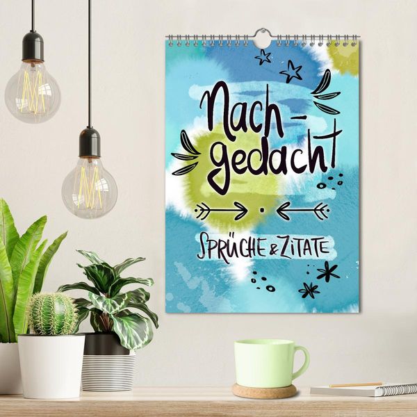 Produktbild: Nachgedacht-Spr&uuml;che und Zitate (Wandkalender 2026 DIN A4 hoch), CALVENDO Monatskalender