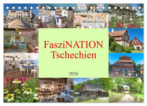 Faszination Tschechien (Tischkalender 2026 DIN A5 quer), CALVENDO Monatskalender