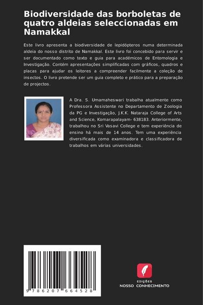 Produktbild: Biodiversidade das borboletas de quatro aldeias seleccionadas em Namakkal