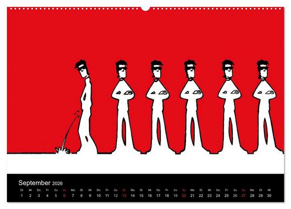 Produktbild: Humorvolle PopArt - Kunstkalender von Claudia Elsner (Wandkalender 2026 DIN A2 quer), CALVENDO Monatskalender