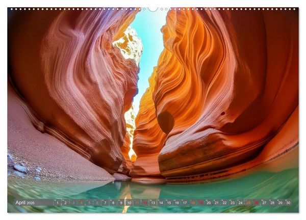 Produktbild: Fisheye Fotografie (Wandkalender 2026 DIN A2 quer), CALVENDO Monatskalender