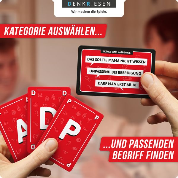 DENKRIESEN - STADT LAND VOLLPFOSTEN® - Das Kartenspiel - ROTLICHT EDITION "Jetzt wird's dreckig."