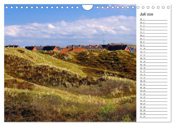 Produktbild: Langeoog - Sch&ouml;nste Insel Ostfrieslands (Wandkalender 2026 DIN A4 quer), CALVENDO Monatskalender
