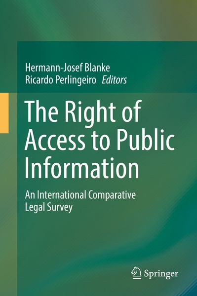 Produktbild: The Right of Access to Public Information