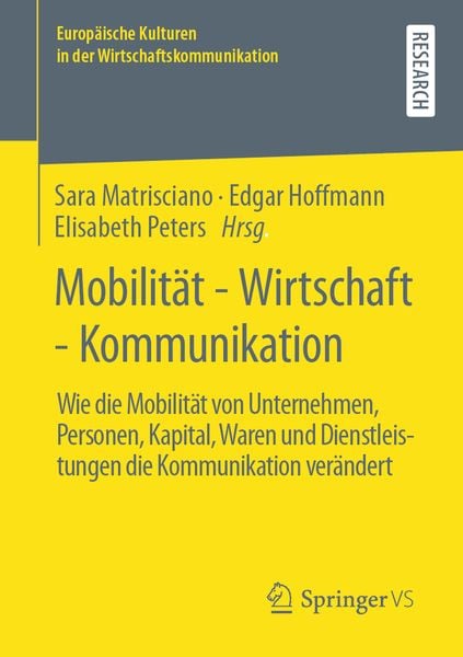 Mobilität - Wirtschaft - Kommunikation, Taschenbuch von , Springer Fachmedien Wiesbaden GmbH, 9783658323691